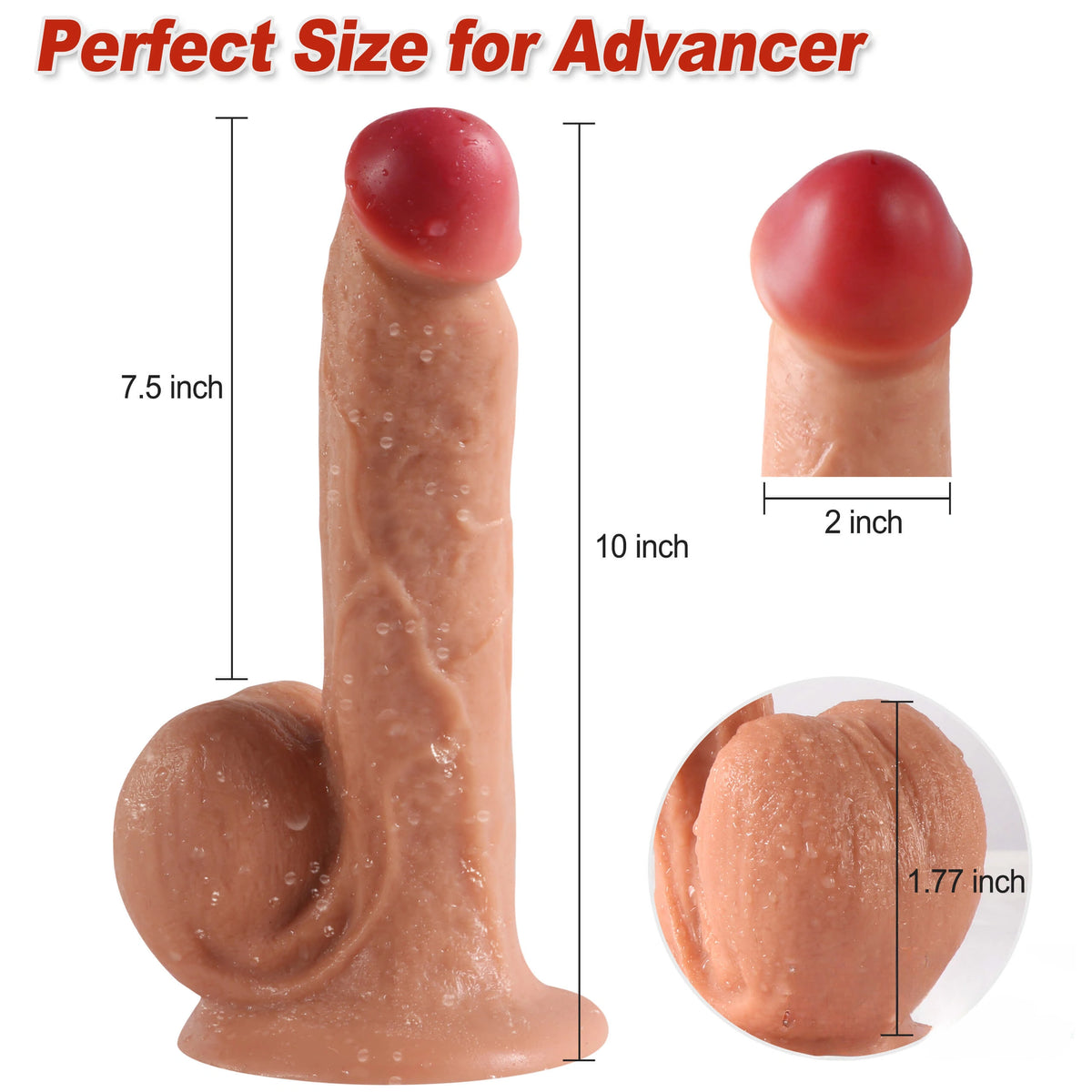 10in Super Long PVC Penis Dildo For Vagina Anus Adult Toy