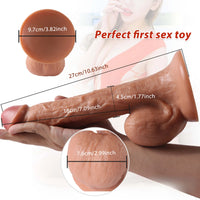 10in Super Long PVC Penis Dildo For Vagina Anus Adult Toy