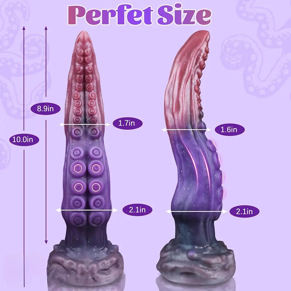10in Tentacle Odd Silicone Soft Large Dildo Male Penis Masturbator