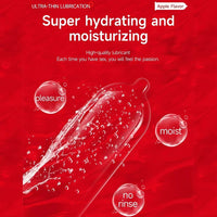 10PCS Ultra Thin Sweet Fruity Moist No Rinse Condom For Men