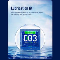 10PCS Ultra Thin Sweet Smooth Natural Rubber Latex Condom
