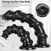 11.02in 13.18in Spiral PVC Big Anal Plug Dildo Adult Sex Toy For Couples
