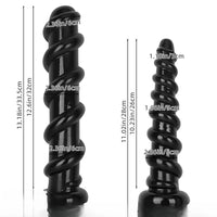 11.02in 13.18in Spiral PVC Big Anal Plug Dildo Adult Sex Toy For Couples