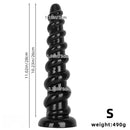 11.02in 13.18in Spiral PVC Big Anal Plug Dildo Adult Sex Toy For Couples