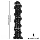11.02in 13.18in Spiral PVC Big Anal Plug Dildo Adult Sex Toy For Couples