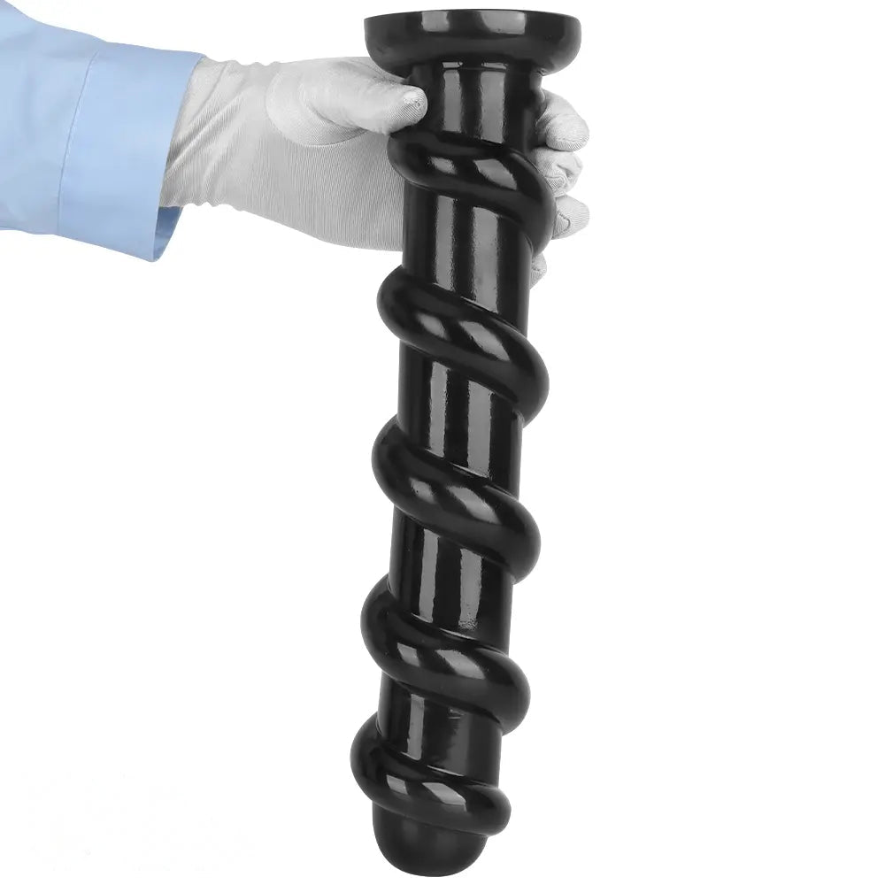 11.02in 13.18in Spiral PVC Big Anal Plug Dildo Adult Sex Toy For Couples