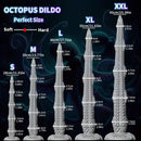 11.02in/13.77in/17.71in/21.65in/25.59in Big Long Octopus Tentacle Soft Dildo
