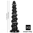 11.02in 13in 15.55in 17.32in 19.68in Super Long Huge Thread Butt Plug Dildo