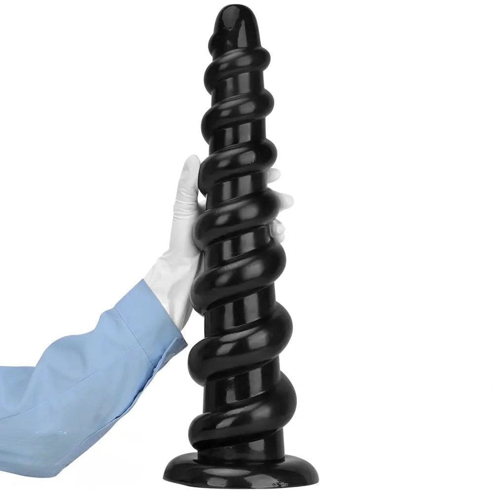 11.02in 13in 15.55in 17.32in 19.68in Super Long Huge Thread Butt Plug Dildo