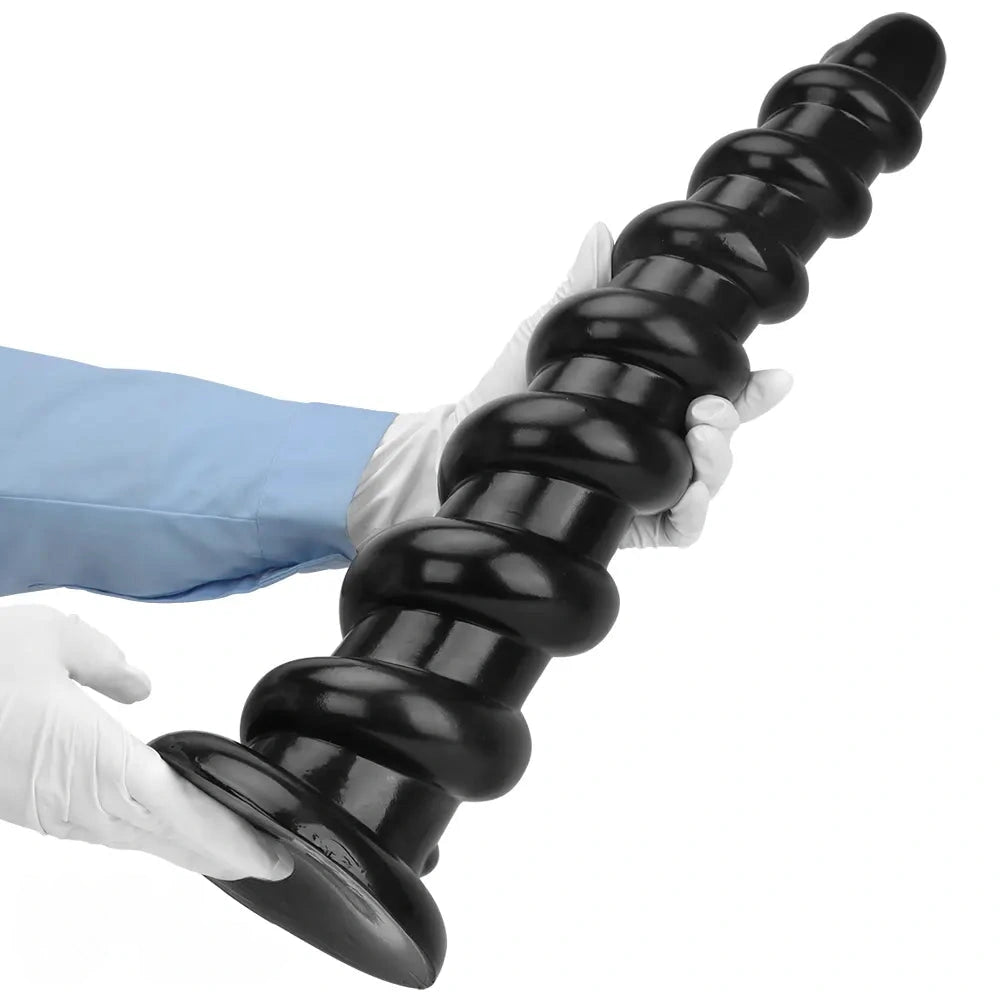 11.02in 13in 15.55in 17.32in 19.68in Super Long Huge Thread Butt Plug Dildo