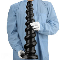 11.02in 13in 15.55in 17.32in 19.68in Super Long Huge Thread Butt Plug Dildo