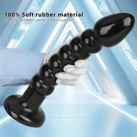 11.02in 14.56in Black Extra Long Large Thick Anal Bead Plug Dildo Toy