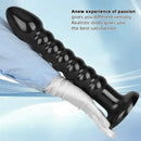 11.02in 14.56in Black Extra Long Large Thick Anal Bead Plug Dildo Toy