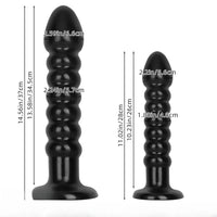 11.02in 14.56in Black Extra Long Large Thick Anal Bead Plug Dildo Toy