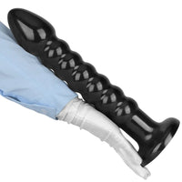 11.02in 14.56in Black Extra Long Large Thick Anal Bead Plug Dildo Toy