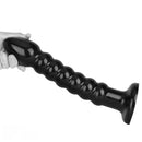 11.02in 14.56in Black Extra Long Large Thick Anal Bead Plug Dildo Toy