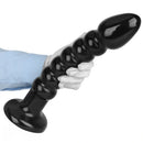 11.02in 14.56in Black Extra Long Large Thick Anal Bead Plug Dildo Toy