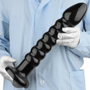 11.02in 14.56in Black Extra Long Large Thick Anal Bead Plug Dildo Toy