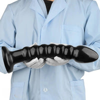 11.02in 14.56in Black Extra Long Large Thick Anal Bead Plug Dildo Toy