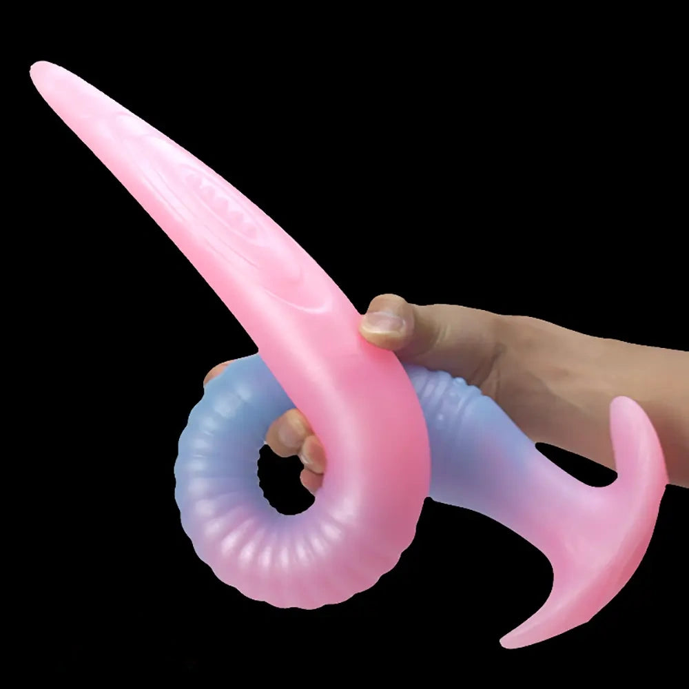 11.02in 15.35in 21.65in Long Huge Silicone Monster Luminous Dildo
