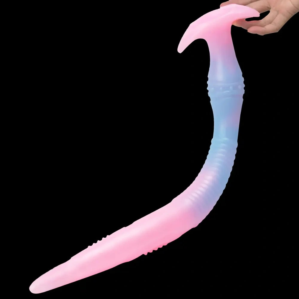 11.02in 15.35in 21.65in Long Huge Silicone Monster Luminous Dildo