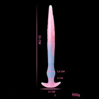 11.02in 15.35in 21.65in Long Huge Silicone Monster Luminous Dildo