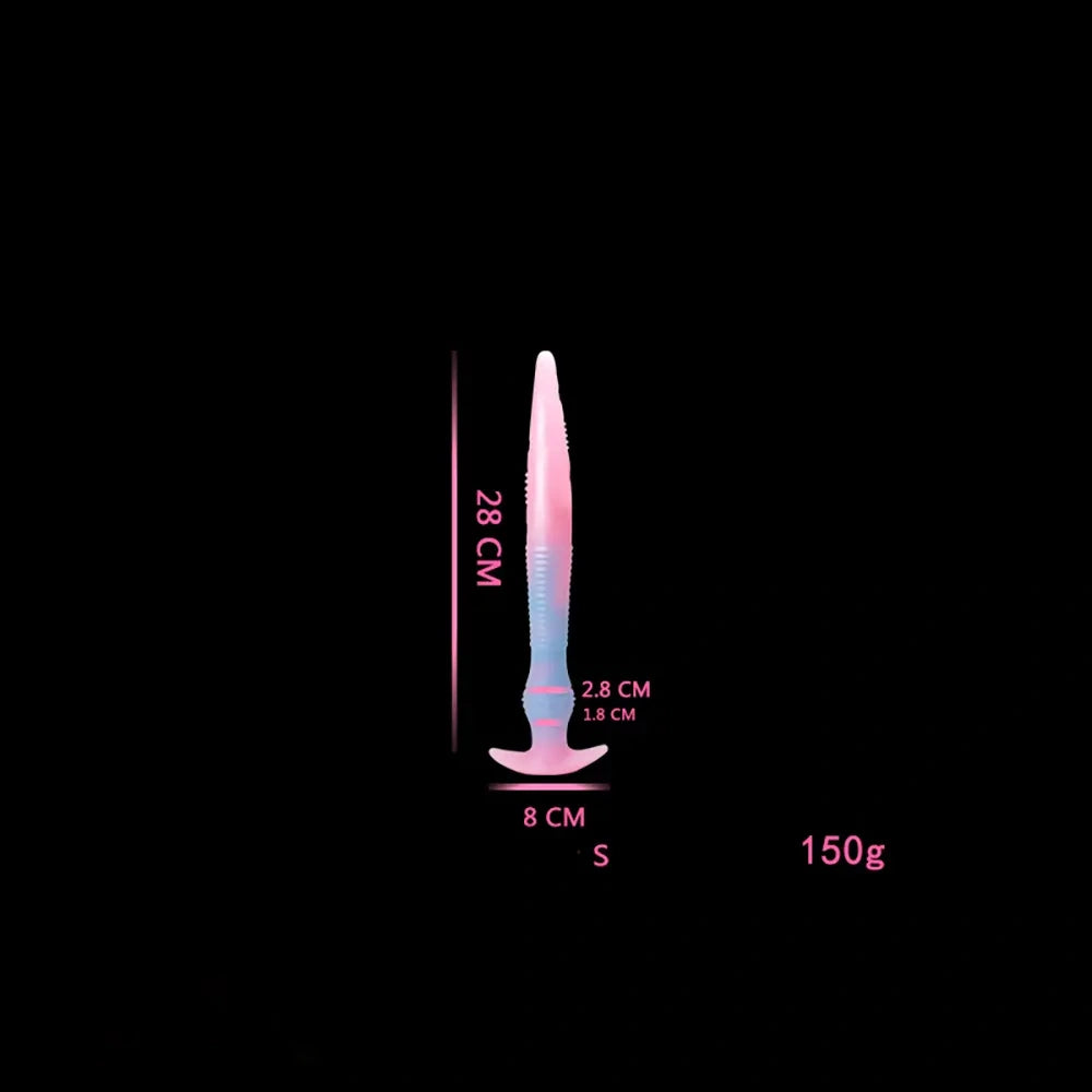 11.02in 15.35in 21.65in Long Huge Silicone Monster Luminous Dildo