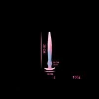 11.02in 15.35in 21.65in Long Huge Silicone Monster Luminous Dildo