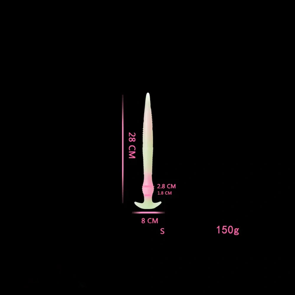 11.02in 15.35in 21.65in Long Huge Silicone Monster Luminous Dildo