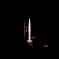11.02in 15.35in 21.65in Long Huge Silicone Monster Luminous Dildo