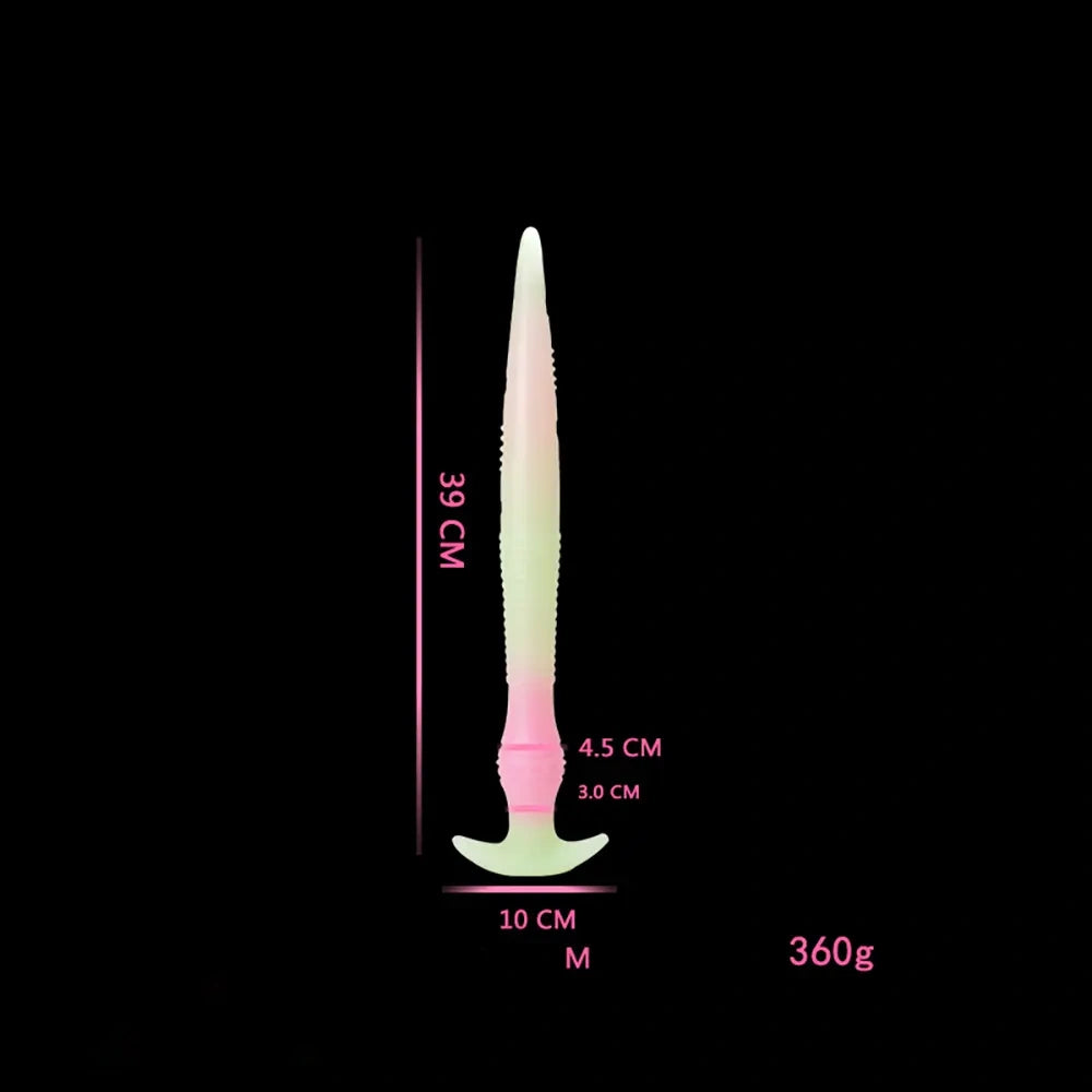 11.02in 15.35in 21.65in Long Huge Silicone Monster Luminous Dildo