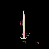 11.02in 15.35in 21.65in Long Huge Silicone Monster Luminous Dildo