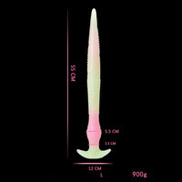 11.02in 15.35in 21.65in Long Huge Silicone Monster Luminous Dildo