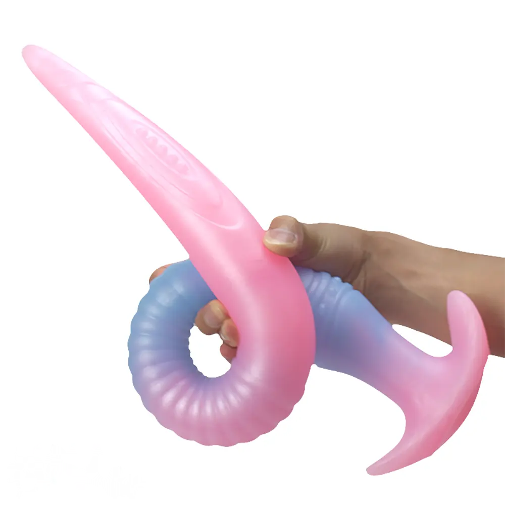 11.02in 15.35in 21.65in Long Huge Silicone Monster Luminous Dildo