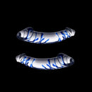 11.02in Clear Elegant Double Heads Glass Crystal Large Dildo For Sex