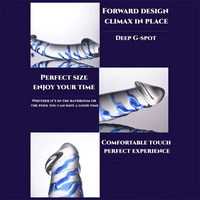 11.02in Clear Elegant Double Heads Glass Crystal Large Dildo For Sex