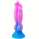 11.02in Colorful Silicone Flexible Fantasy Dog Dildo For BDSM Sex Play