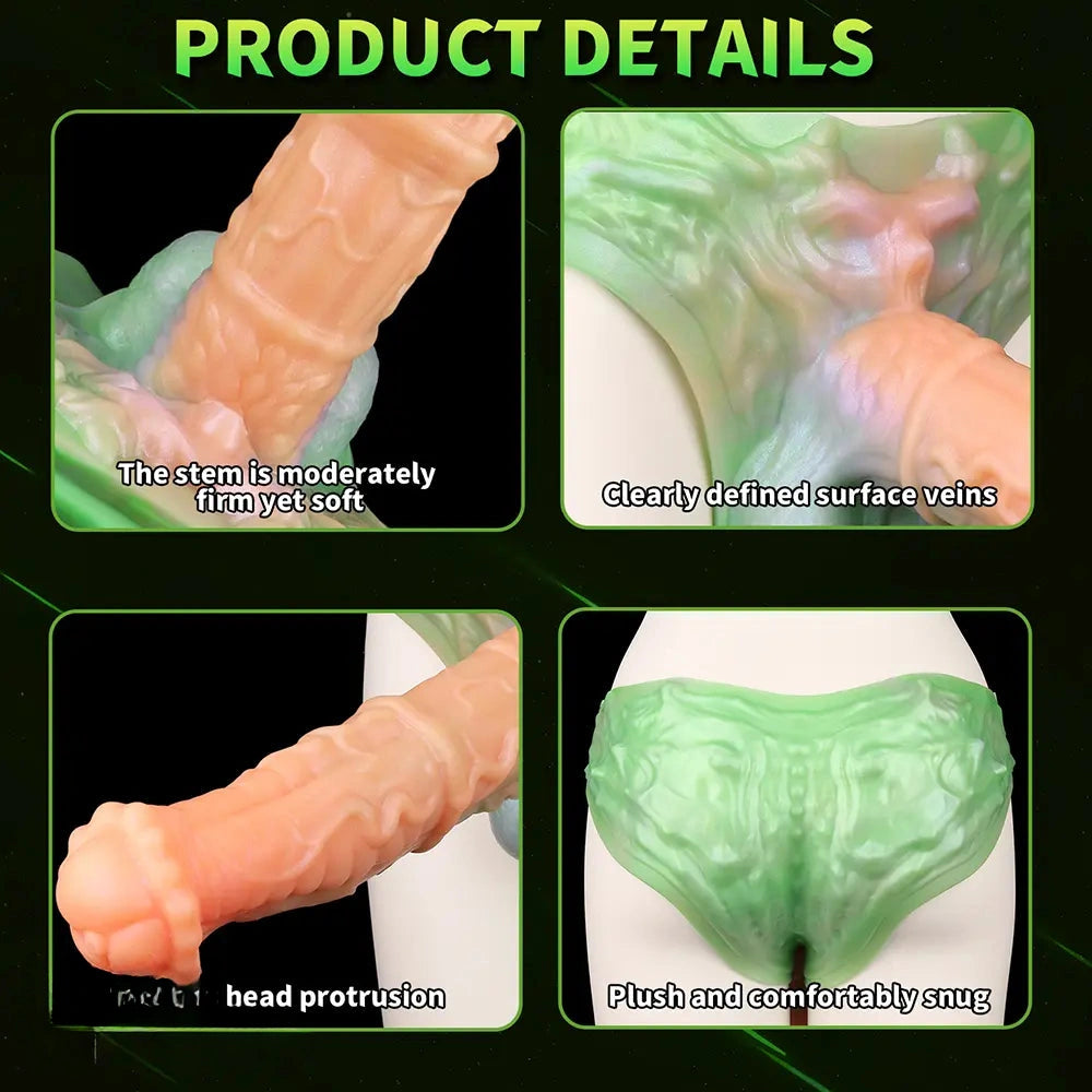 11.02in Horse Big Monster Hollow Dildo Harness Pants Strap on Dildo