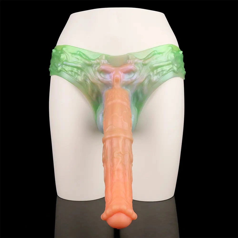 11.02in Horse Big Monster Hollow Dildo Harness Pants Strap on Dildo