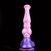 11.02in Horse Cock Big Knot Silicone Soft Dildo Massager Flirting Toy