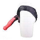 11.02in Horse Cock Hollow Soft Dildo Leather Panty Lifelike Penis Sheath