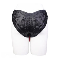 11.02in Horse Cock Hollow Soft Dildo Leather Panty Lifelike Penis Sheath