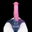11.02in Horse Cock Hollow Soft Dildo Leather Panty Lifelike Penis Sheath