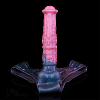 11.02in Horse Cock Hollow Soft Dildo Leather Panty Lifelike Penis Sheath