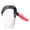 11.02in Horse Cock Hollow Soft Dildo Leather Panty Lifelike Penis Sheath