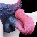 11.02in Horse Cock Hollow Soft Dildo Leather Panty Lifelike Penis Sheath