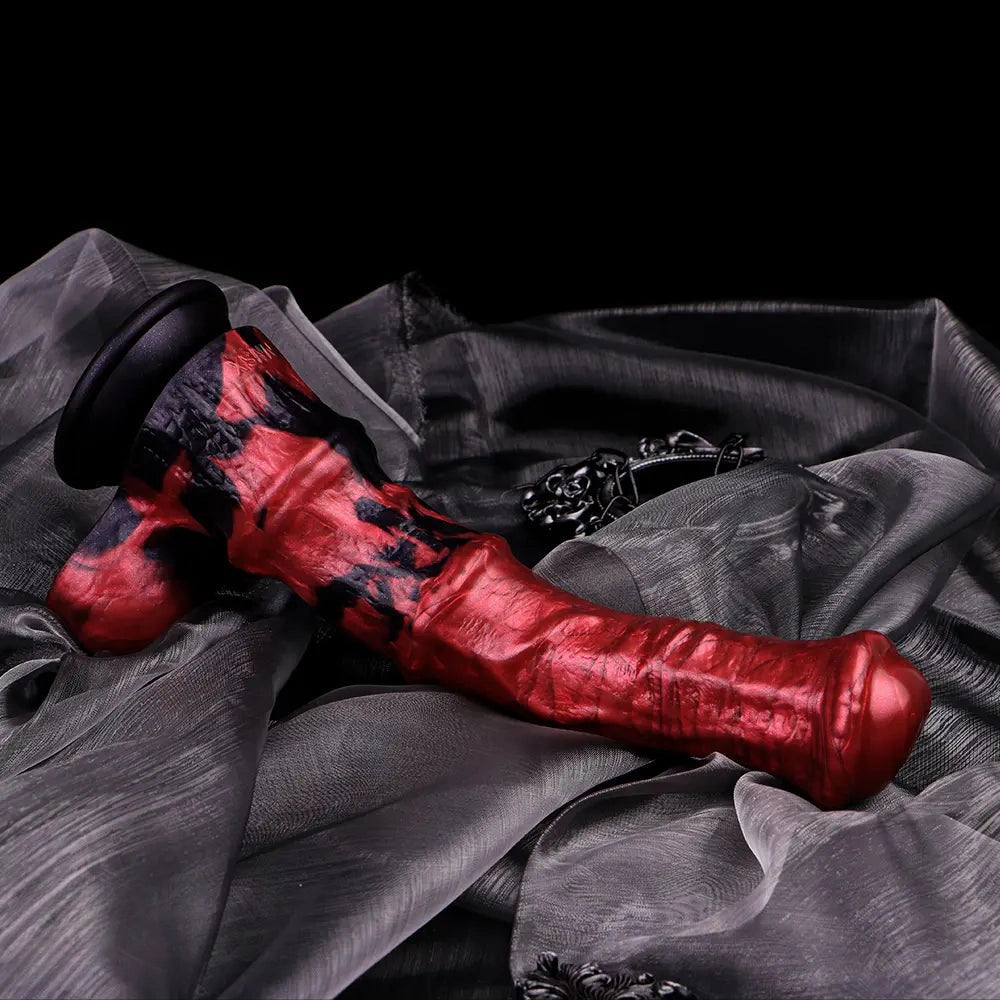 11.02in Liquid Silicone Horse Cock Big Dildo Large Dick Couple Foreplay