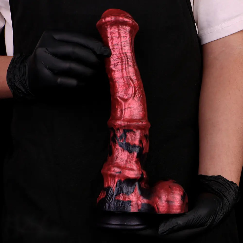 11.02in Liquid Silicone Horse Cock Big Dildo Large Dick Couple Foreplay