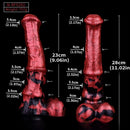 11.02in Liquid Silicone Horse Cock Big Dildo Large Dick Couple Foreplay