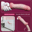 11.02in Real Feeling Double Layer Silicone Soft Handle Handhold Cock Dildo